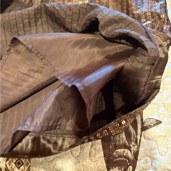 Gap Sequin Brown mini Skirt size 8 women’s NWT - Picture 12 of 12